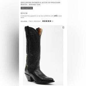 Idyllwind Women's Black Actin Up Western Boots